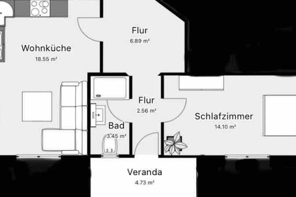 Schoenes 2 Zimmer Apartment An Der Stadt Grenze Mit Klimaanlage Blankenfelde-Mahlow 0*,